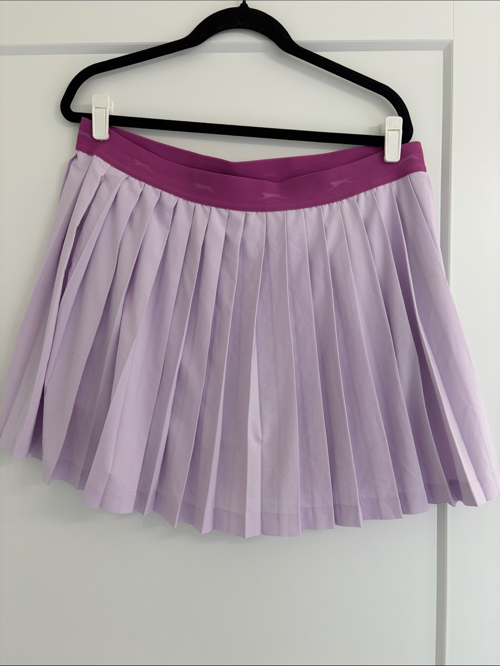 Slazenger Lavender Pleated Skater Skirt with Magenta Waistband